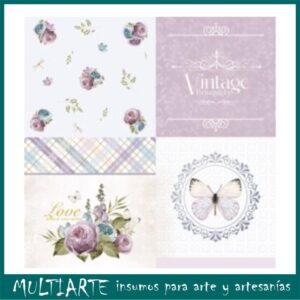 Lámina para decoupage 31,5cms x 31,5cms 04-439