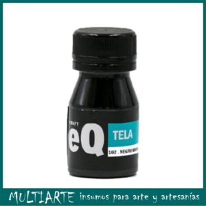 Pintura para Tela EQ artistica 37ml 102 Negro