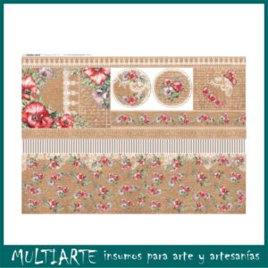 Lámina de seda para decoupage 50x70cms LIN10