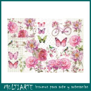 Lámina de seda para decoupage 50x70cms VSN29