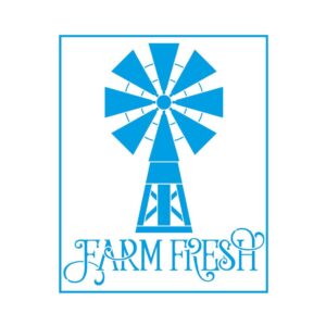 Stencil Litoarte reutilizable 20 x 25 cms STR-190 Farm Fresh