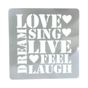 Stencil Strong 30 x 30cms 196 Love