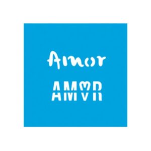 Stencil Litoarte reutilizable 10 x 10 cms STX-222 Amor