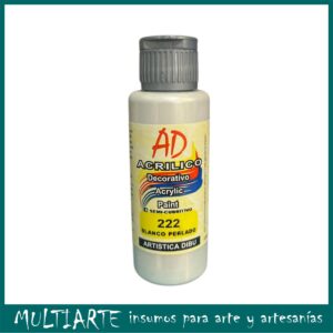 Pintura decorativa Artistica Dibu 222 blanco perlado 60ml