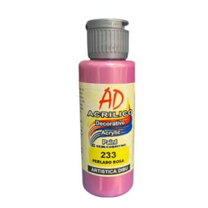 Pintura decorativa Artistica Dibu 233 rosa perlado 60ml