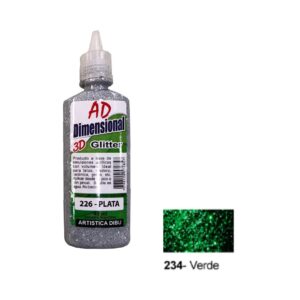 Pintura dimensional AD 40ml 234-verde Glitter