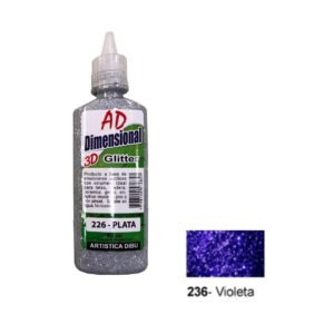 Pintura dimensional AD 40ml 236- violeta Glitter