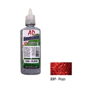Pintura dimensional AD 40ml 237- rojo Glitter