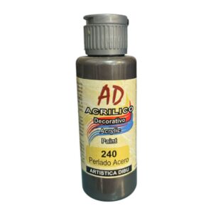 Pintura decorativa Artistica Dibu 240 acero perlado 60ml