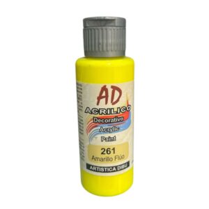 Pintura decorativa Artistica Dibu 261 Amarillo Fluo 60ml