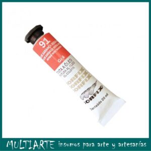 Pintura al óleo GR 4 Nro 091 Laca Garanza Rosado Antíguo 20ml CORFIX