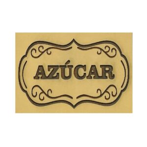 Sello bajo relieve 5x7cms Azúlcar 276