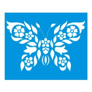 Stencil Litoarte reutilizable 17 x 21 cms STM-288 Mariposa