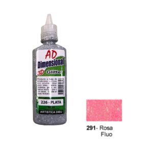 Pintura dimensional AD 40ml 291- rosa fluo Glitter