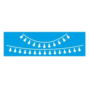 Stencil Litoarte reutilizable 8,5 x 28,5 cms STE-297