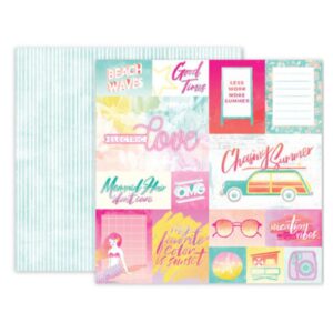 Papel para scrapbook Pink Paislee - Summer Lights 310253