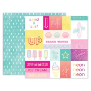 Papel para scrapbook Pink Paislee - Summer Lights 310264