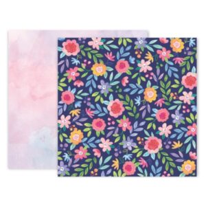 Papel para scrapbook doble faz Pink Paislee - Bloom Street 310946
