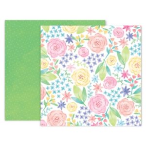 Papel para scrapbook doble faz Pink Paislee - Bloom Street 310956
