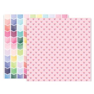 Papel para scrapbook doble faz Pink Paislee - Bloom Street 310968