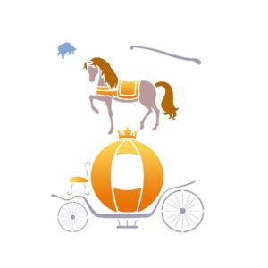 Stencil Litoarte reutilizable 17 x 21 cms STM-322 Carruaje