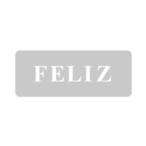 Stencil EQarte reutilizable 4,5 x 17cms Mini 326 Feliz