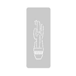 Stencil EQarte reutilizable 4,5 x 17cms Mini 337 Cactus