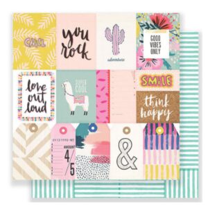 Papel para scrapbook Crate Paper - Good Vibes 344298