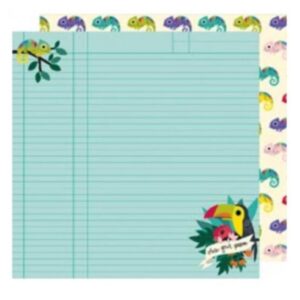 Papel para scrapbook doble faz Shimelle - Box Of Crayons 346586