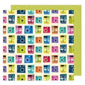 Papel para scrapbook doble faz Shimelle - Box Of Crayons 346590