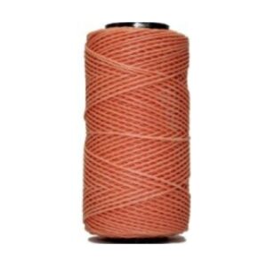 Hilo encerado Bobina 100grs 180mts aprox. Color Coral