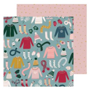 Papel para scrapbook Crate Paper Snow Flake 350965