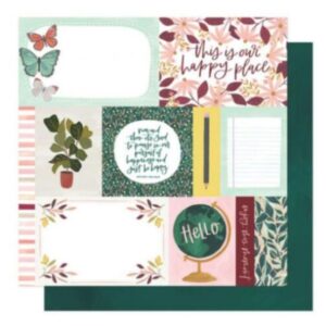 Papel para scrapbook doble faz One Canoe Two Willow 356069