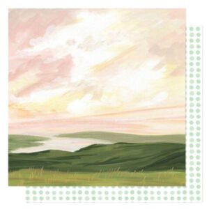 Papel para scrapbook doble faz One Canoe Two Willow 356079