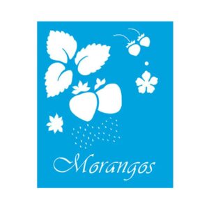 Stencil Litoarte reutilizable 17 x 21 cms STM-379 Frutillas
