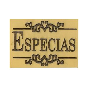 Sello bajo relieve 5x7cms Especias 388