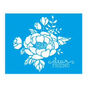 Stencil Litoarte reutilizable 17 x 21 cms STM-401 Flores