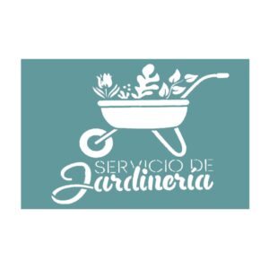 Stencil 20 x 30cms MCL - 4102 Jardineria