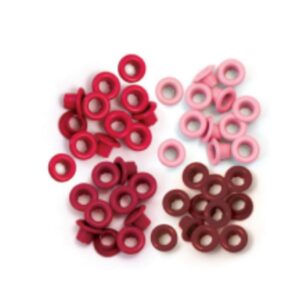 Ojalillos de aluminio 3/16 (0.5cms) 60 unidades We R Rojo 41573-2