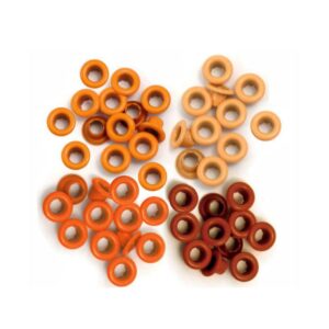 Ojalillos de aluminio 3/16 (0.5cms) 60 unidades We R Naranja 41574-9
