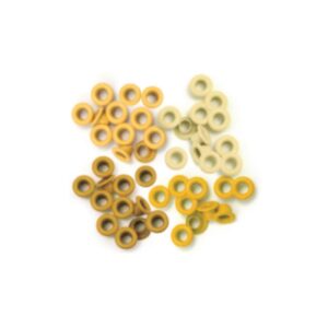 Ojalillos de aluminio 3/16 (0.5cms) 60 unidades We R Amarillo 41575-6