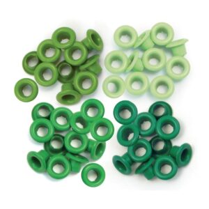 Ojalillos de aluminio 3/16 (0.5cms) 60 unidades We R Verde 41576-3