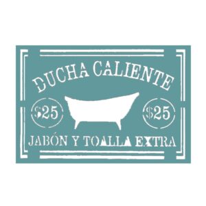 Stencil 20 x 30cms MCL - 4211 Bañera