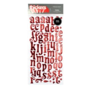 Letras dimensionales adhesivas Rojo 42895