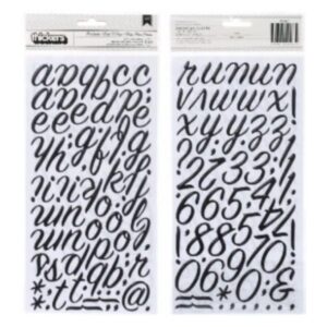 Letras dimensionales adhesivas Negro 42967