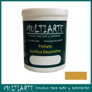 Pintura acrílica al agua Amarillo 1 litro Multiarte