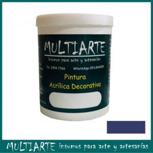 Pintura acrílica al agua Azul 1 litro Multiarte