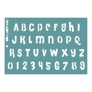 Stencil 20 x 30cms MCL - 4401 Abecedario