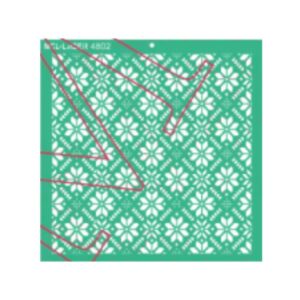 Stencil 25 x 25cms MCL - 4802 Trama Fondo Navidad