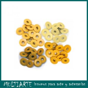 Ojalillos de aluminio 3/16 (0.5cms) 40 unidades We R Amarillo 41587-9